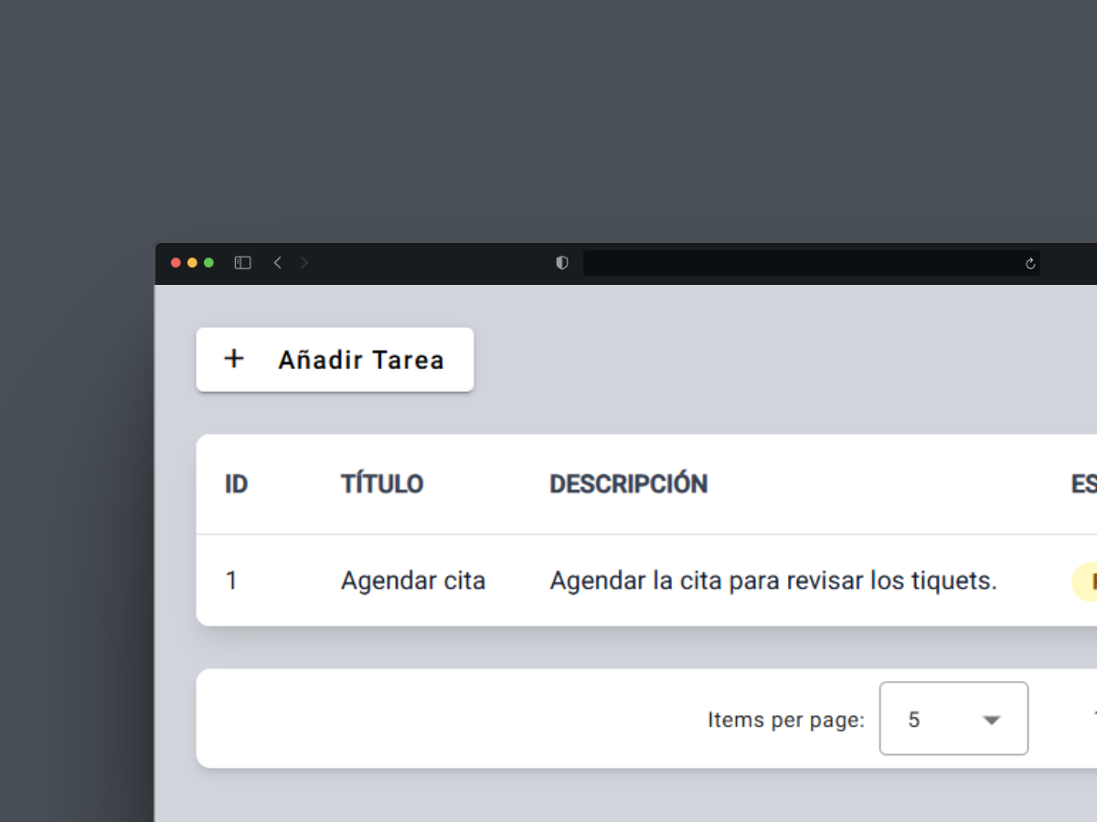 Aplicación de gestión de tareas